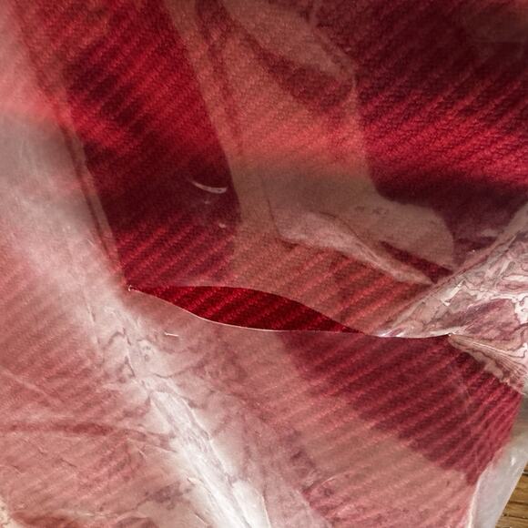 L.L. Bean Maine Twill Blanket King Red Lightweight 100% Cotton Made in USA New - Picture 6 of 7